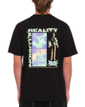 The Volcom Mens Realusion T-Shirt in Black