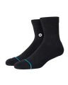 Icon Quarter Socks in Black