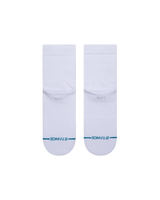 Icon Quarter Socks in White