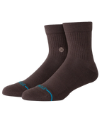 Icon Quarter Socks in Dark Brown