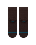 Icon Quarter Socks in Dark Brown