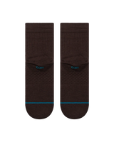 Icon Quarter Socks in Dark Brown