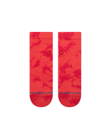 The Stance Womens Dye Namic Quarter Socks in Red