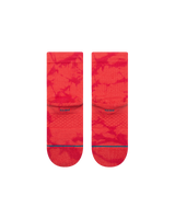 The Stance Womens Dye Namic Quarter Socks in Red