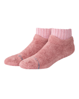 Cozy Slipper Socks in Dusty Rose