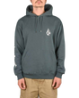 The Volcom Mens Iconic Stone Hoodie in Dark Slate