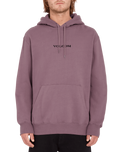 The Volcom Mens Stone Hoodie in Bordeaux Brown