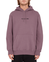 The Volcom Mens Stone Hoodie in Bordeaux Brown