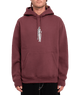 The Volcom Mens Watanite Pullover Hoodie in Merlot