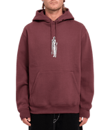 The Volcom Mens Watanite Pullover Hoodie in Merlot