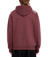 The Volcom Mens Watanite Pullover Hoodie in Merlot