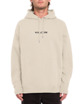 The Volcom Mens Volcom Stone Fleece Hoodie in Dust Heather