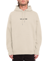 The Volcom Mens Volcom Stone Fleece Hoodie in Dust Heather