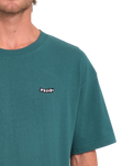 The Volcom Mens Pistol Stone T-Shirt in Evergreen