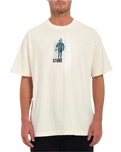 The Volcom Mens Flail T-Shirt in Dirty White