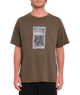 The Volcom Mens Iguchi Valley T-Shirt in Dark Earth