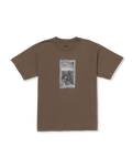 The Volcom Mens Iguchi Valley T-Shirt in Dark Earth