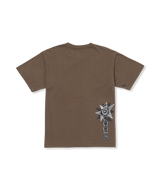 The Volcom Mens Iguchi Valley T-Shirt in Dark Earth