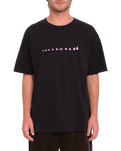 The Volcom Mens Arthur Dino T-Shirt in Black