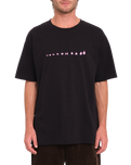 The Volcom Mens Arthur Dino T-Shirt in Black