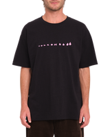 The Volcom Mens Arthur Dino T-Shirt in Black