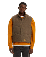 The Levi's® Mens Natoma Gilet in Brown Pattern