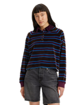 The Levi's® Womens Royce Rugby Sweatshirt in Fondue Fudge