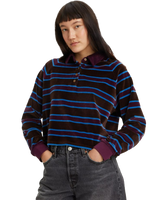 The Levi's® Womens Royce Rugby Sweatshirt in Fondue Fudge