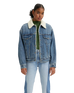 The Levi's® Womens 90s Trucker Jacket in Medium Indigo Worn In