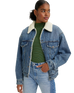 The Levi's® Womens 90s Trucker Jacket in Medium Indigo Worn In