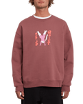 The Volcom Mens Egle Zvirblyte Sweatshirt in Rose Brown