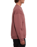 The Volcom Mens Egle Zvirblyte Sweatshirt in Rose Brown