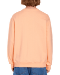 The Volcom Mens Guano Sweatshirt in Peach Bud