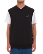 The Volcom Mens Sleeveless Sweatshirt in Black