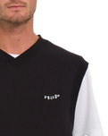 The Volcom Mens Sleeveless Sweatshirt in Black