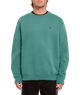 The Volcom Mens Single Stone Crew Sweatshirt in Sea Green