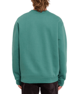 The Volcom Mens Single Stone Crew Sweatshirt in Sea Green