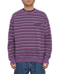 The Volcom Mens Rayeah Sweatshirt in Deep Purple