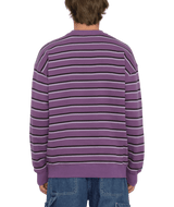 The Volcom Mens Rayeah Sweatshirt in Deep Purple
