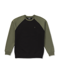 The Volcom Mens Homak Crew Sweatshirt in Black