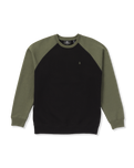 The Volcom Mens Homak Crew Sweatshirt in Black