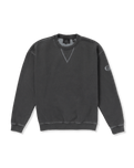 The Volcom Mens Skate Vitals Remy S Crew Sweatshirt in Asphalt Black