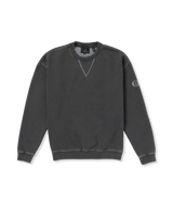 The Volcom Mens Skate Vitals Remy S Crew Sweatshirt in Asphalt Black