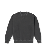 The Volcom Mens Skate Vitals Remy S Crew Sweatshirt in Asphalt Black