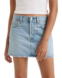 The Levi's® Womens Icon Denim Skirt in Light Indigo Worn In