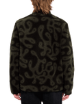 The Volcom Mens Zephyr Storm Stone Zip Fleece Jacket in PRT-Print