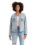 The Levi's® Womens Customised 90s Trucker Jacket in Light Indigo