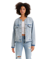 The Levi's® Womens Customised 90s Trucker Jacket in Light Indigo