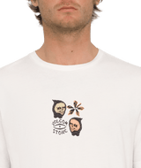 The Volcom Mens Flower Budz T-Shirt in Off White