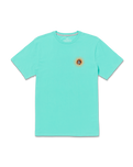 The Volcom Mens Schroff X Volcom T-Shirt in Dusty Aqua